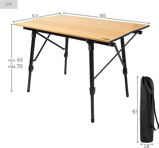 Outdoor Tafel Lichtgewicht Opvouwbaar Voor Strand Vissen Tuin BBQ 57 x 90 x 70 cm; van OutDoor — afbeelding 3