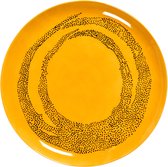 SERAX - Fête de Ottolenghi - Plaque L 26x26cm Yellow Sunny Swirl-D
