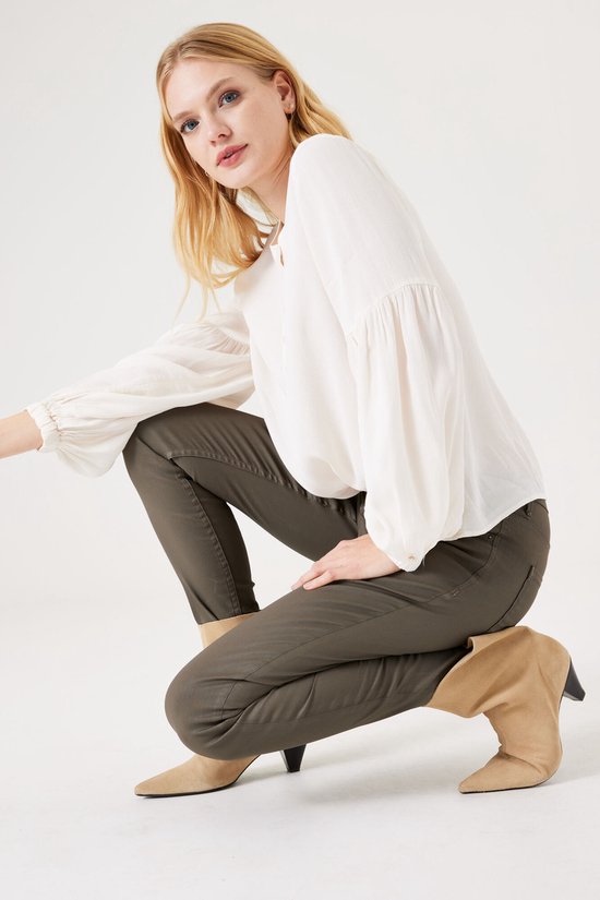 GARCIA Celia Dames Skinny Fit Jeans Bruin - Maat W28 X L30