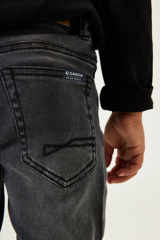 GARCIA Xevi Garçons Skinny Fit Jeans Zwart - Taille 134
