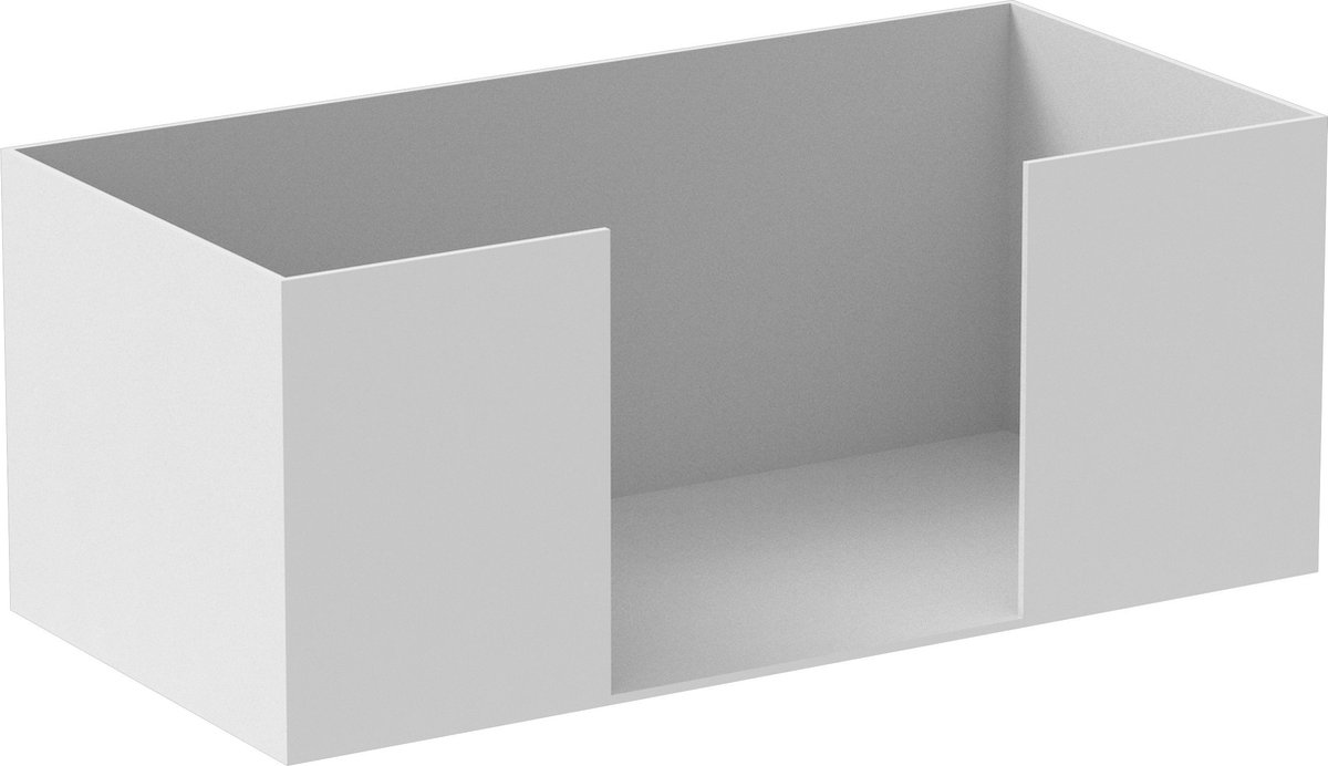 psmlighting Cascade Tissuehouder | L250xB120xH100mm | Aluminium | Wit