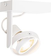 QAZQA master - Moderne Plafondspot | Spotje | Opbouwspot - 1 lichts - L 10.6 cm - Wit - Woonkamer | Slaapkamer | Keuken
