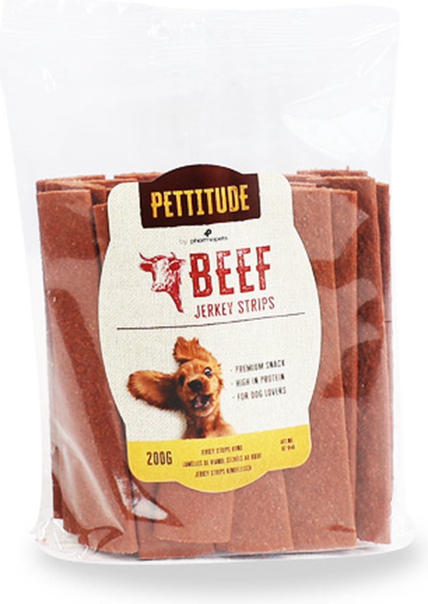 Pettitude Jerkey Strips Rund 200g