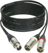 Klotz SMY414N-050 Stereo Microfoon Y-kabel 5 m - Audio kabel