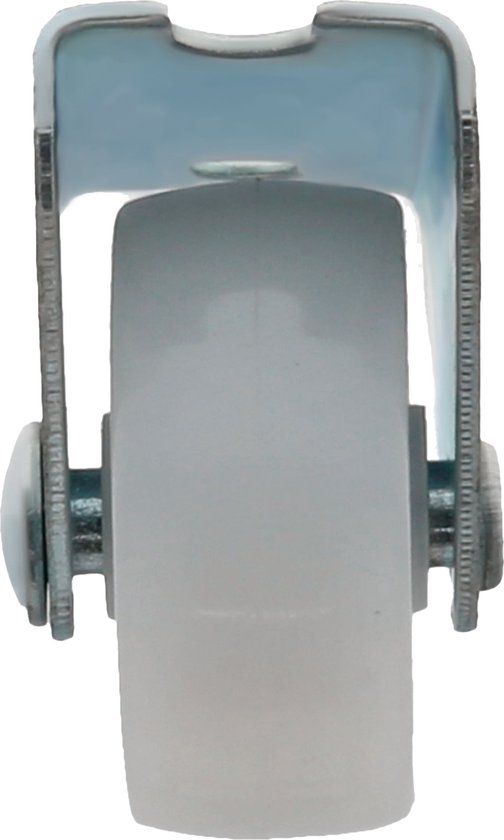 AMIG roulette fixe/roue de transport - 10x - D25mm - nylon - capacité de charge 40kg - blanc