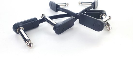 Cordial EI0.10RR Câble patch plat 2X jack coudé 6,3 mm 10 cm