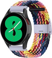 By Qubix 20mm - Braided nylon bandje - Multicolor Summer - Geschikt voor Huawei watch GT 2 (42mm) - Huawei watch GT 3 (42mm) - Huawei watch GT 3 Pro (43mm)