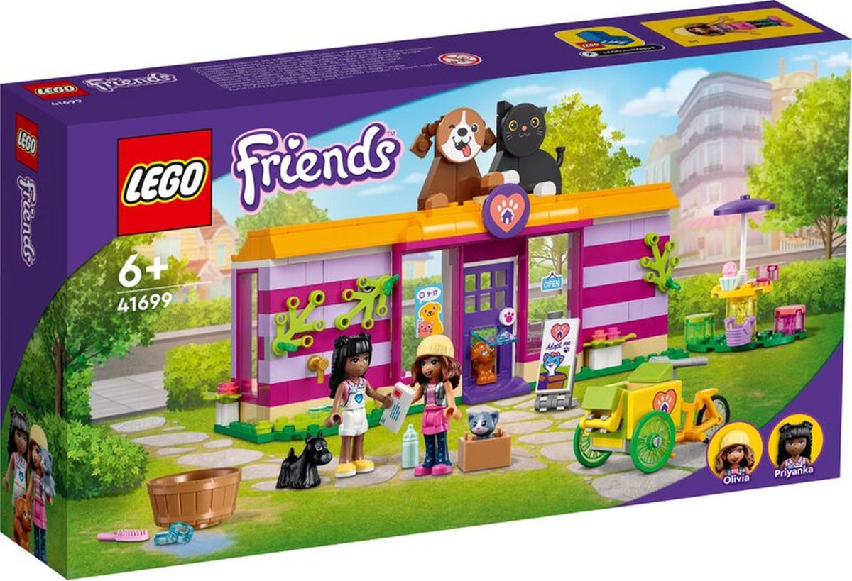LEGO Friends Huisdierenadoptie Café Dierenreddings Speelset - 41699 | bol