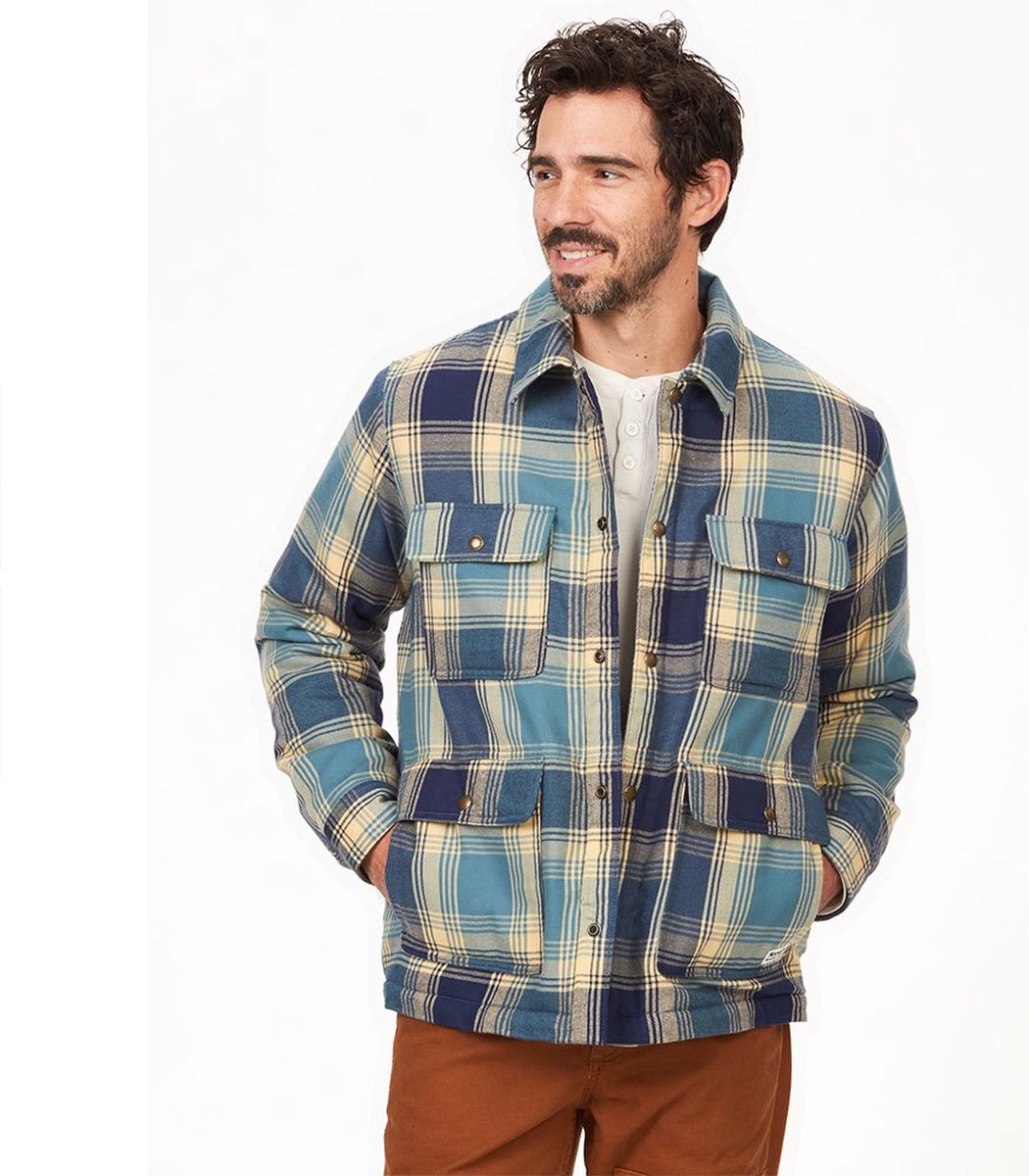 Marmot Ridgefield Sherpa Flannel Shirt Met Lange Mouwen Veelkleurig L Man