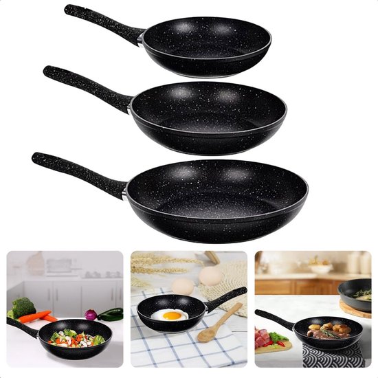 Fiskars Hard Face Koekenpan Zwart - 24 cm