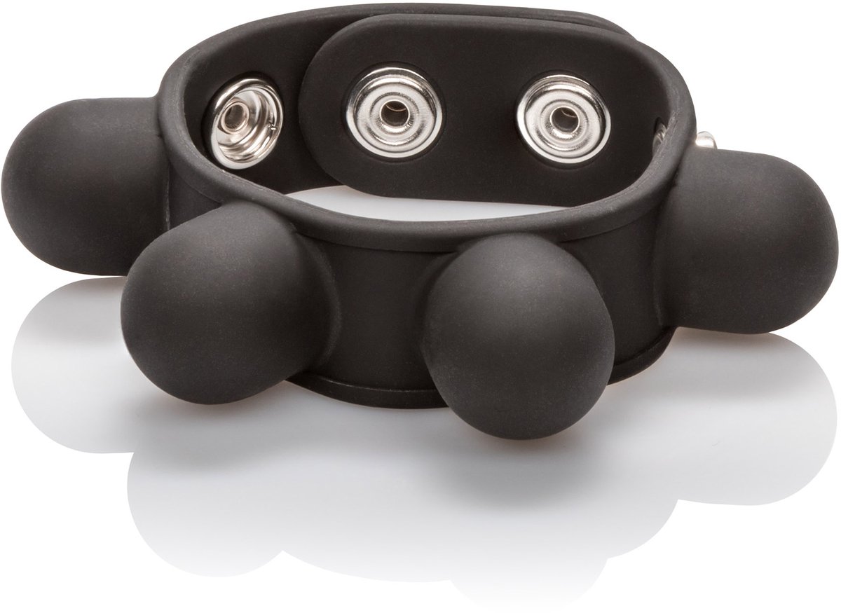 CalExotics - Weigted Ball Stretcher - Rings Zwart