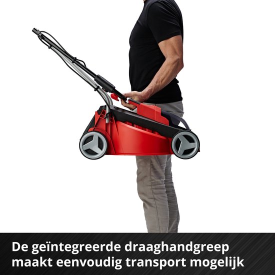 Einhell Accu Grasmaaier GE-CM 18/30 Li Kit - Power X-Change - 18 V/Li-ion - Maaibreedte: 30 cm - Aanbevolen gazonoppervlakte: tot 150 m² - 25 L opvangzak - Maaihoogte: 30-70 mm - Incl. 3.0 Ah Accu en lader van Einhell — afbeelding 5