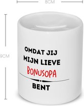 Akyol - omdat jij mijn lieve bonusopa bent Spaarpot - Opa - de liefste bonusopa - verjaardag - cadeautje voor opa - kado - geschenk - 350 ML inhoud