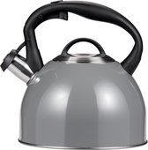 Bol.com Smile - RVS Fluitketel - 3 Liter - Alle Warmtebronnen - Zilver / Grijs aanbieding