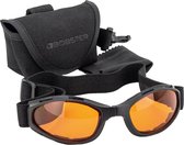 Bobster Crossfire Mat Zwarte Motorbril - Verstelbare Motorbril -Sportbrillen Heren - Glaskleur Amber