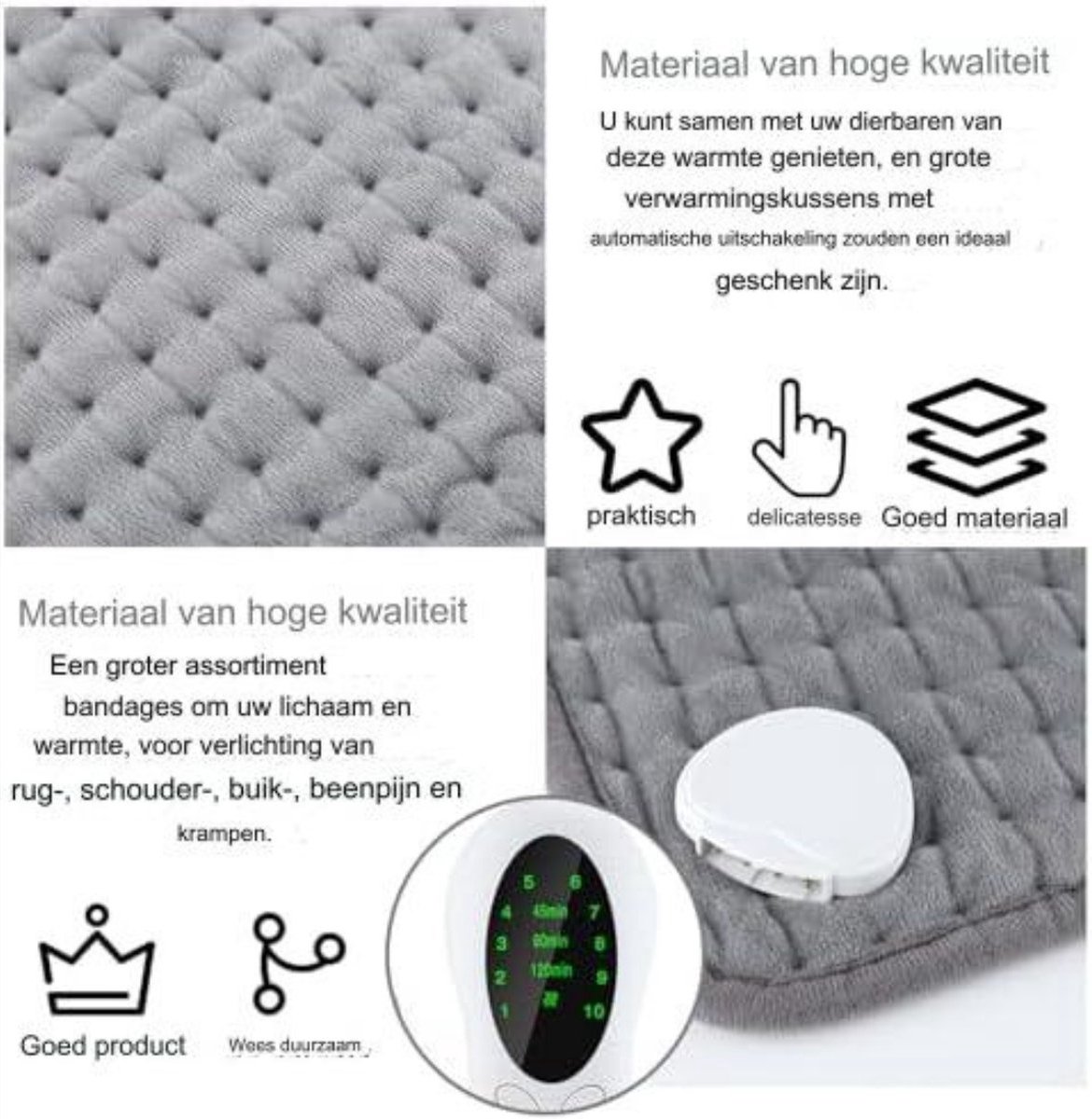 Warmtemantel - verwarmingsdeken voor om de nek, schouders en bovenrug - Thuiszorgwinkel Online
