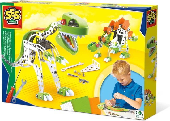 Metalen constructieset Dinosaurus