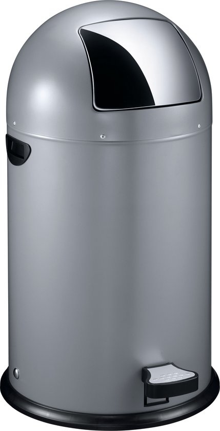 EKO - Kickcan 33 liter - Steel - lichtgrijs - Prullenbak