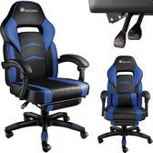 tectake® - bureaustoel gamingchair - luxe burostoel kantoorstoel - racingstoel burostoel gamestoel Comodo - zwart/blauw