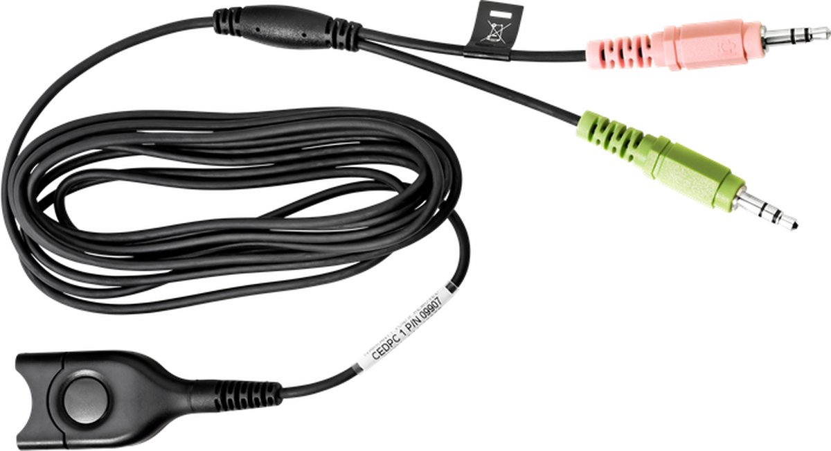 Sennheiser CEDPC 1 - EasyDisconnect - 2x 3.5mm - Black