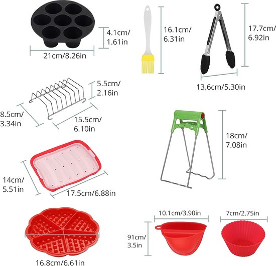 Airfryer Magneetjes | 4 Hittebestendige Airfryer Magneetjes