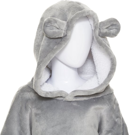 Atmosphera Kids Plaid sweater beer kind - Trui - Extra zacht - Fleece trui - ONE SIZE - 3 tot 10 jaar - Met zakken