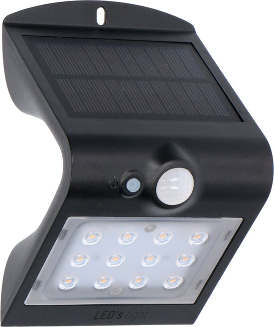Proventa Longlife Solar LED Wandlamp met bewegingssensor - Buitenlamp model Noah
