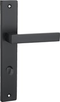 Deurgreep BLACK WC-bad 78 deurkruk set voor kamerdeuren langschild-garnituur deurkrukset deurbeslag