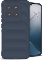 iMoshion Hoesje Geschikt voor Xiaomi 14 Pro Hoesje Siliconen - iMoshion EasyGrip Backcover - Donkerblauw