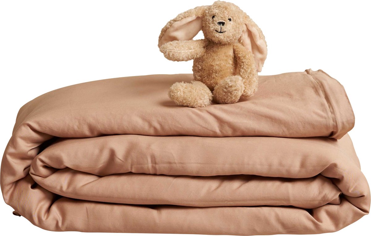 Coco & Cici - Kids - TENCEL Twill Dekbedovertrek Peach - 120x150 (zonder kussensloop)