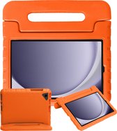 Kinderhoes Geschikt voor Samsung Galaxy Tab A9 Plus Hoes Kinder Hoesje Kids Case Cover Kidsproof - Hoesje Geschikt voor Samsung Tab A9 Plus Hoesje Kinder Hoes - Oranje