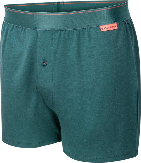 Undiemeister - Losse boxershort - Boxershort heren - Ondergoed - Onderbroek mannen - Gemaakt van Mellowood - Losse Boxershort - Misty Forest (groen) - 1 Stuk - S