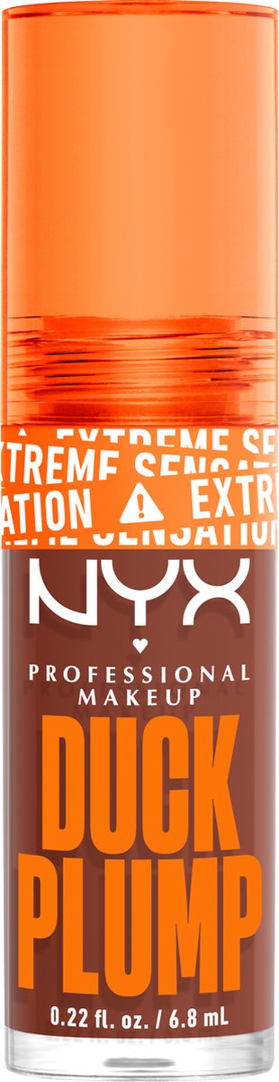 Nyx Professional Makeup Duck Plump - Mocha Me Crazy - Plumping lipgloss - Bruin - 6,8ml
