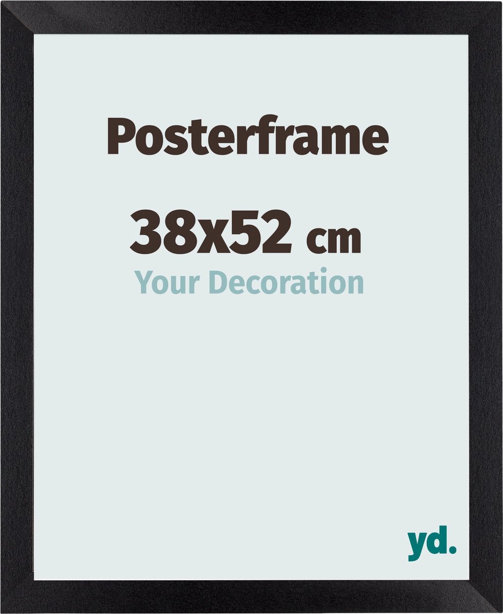yd. Your Decoration - Posterlijst 38x52 cm - MDF - Zwart Mat - Parma
