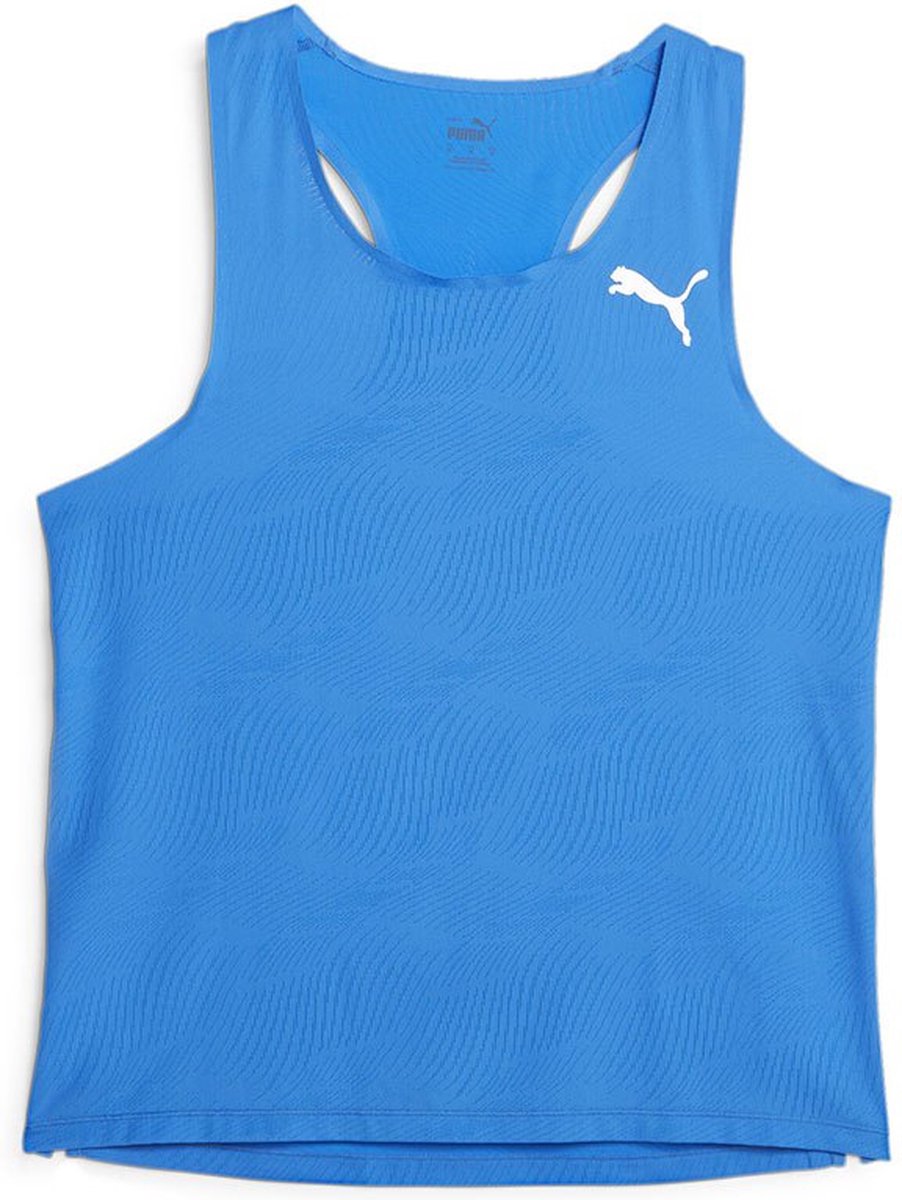 Puma Run Ultraspun Single Mouwloos T-shirt Blauw