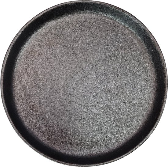Gietijzer skillet met houder - Cooking plate - Sizzling plate - BBQ pan - barbecue pan - Kamado Essentials