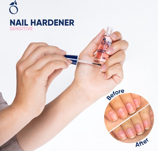 Herome Nagelverharder Sensitive - Nagelversterker Nagellak Nagelverzorging - maakt nagels sterk en biedt een milde verzorging - 10ml.