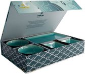 Tokyo Design Studio Glassy Turquoise Sushi Servies - 8 delig - 2 persoons