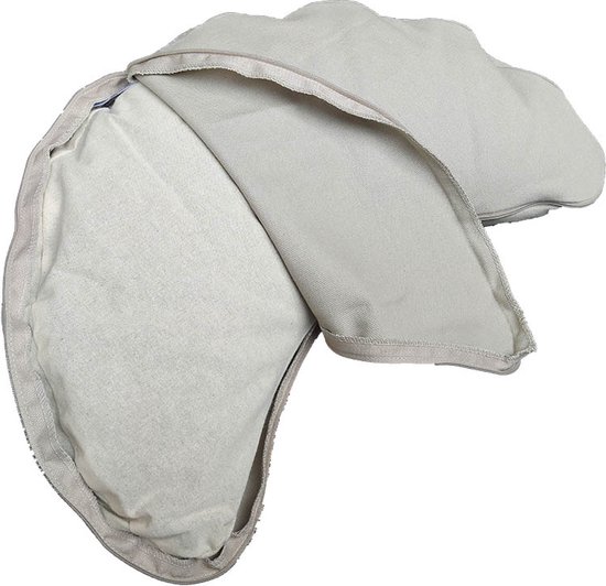 Samarali Zafu Zabuton set met wigkussen - Comfortabele meditatie-ondersteuning, biologisch katoen (GOTS-gecertificeerd) - Stijlvol en duurzaam, grijs kasteel van Samarali — afbeelding 2