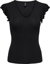 Only T-shirt Onlbelia S/l Top Jrs 15227187 Noir Femme Taille - XS