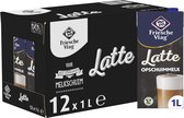 Friesche Vlag Latte Opschuimmelk Houdbaar - 12 x 1 L - Voordeelverpakking
