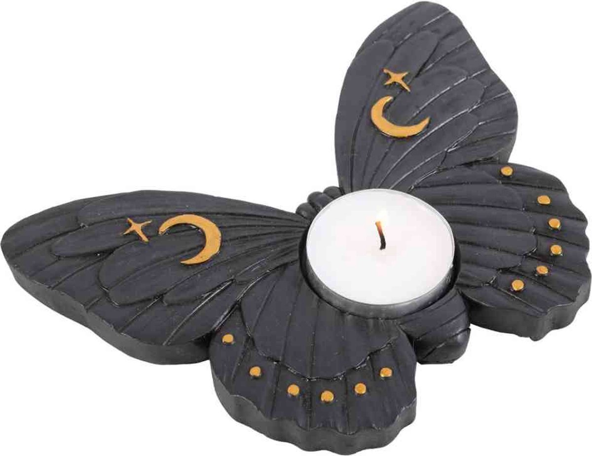 Something Different - Black Moth Theelichthouder - Zwart