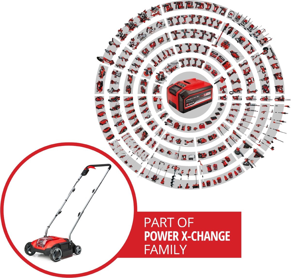 Einhell Accu Verticuteerder 18V - draadloos en compact thumbnail 5