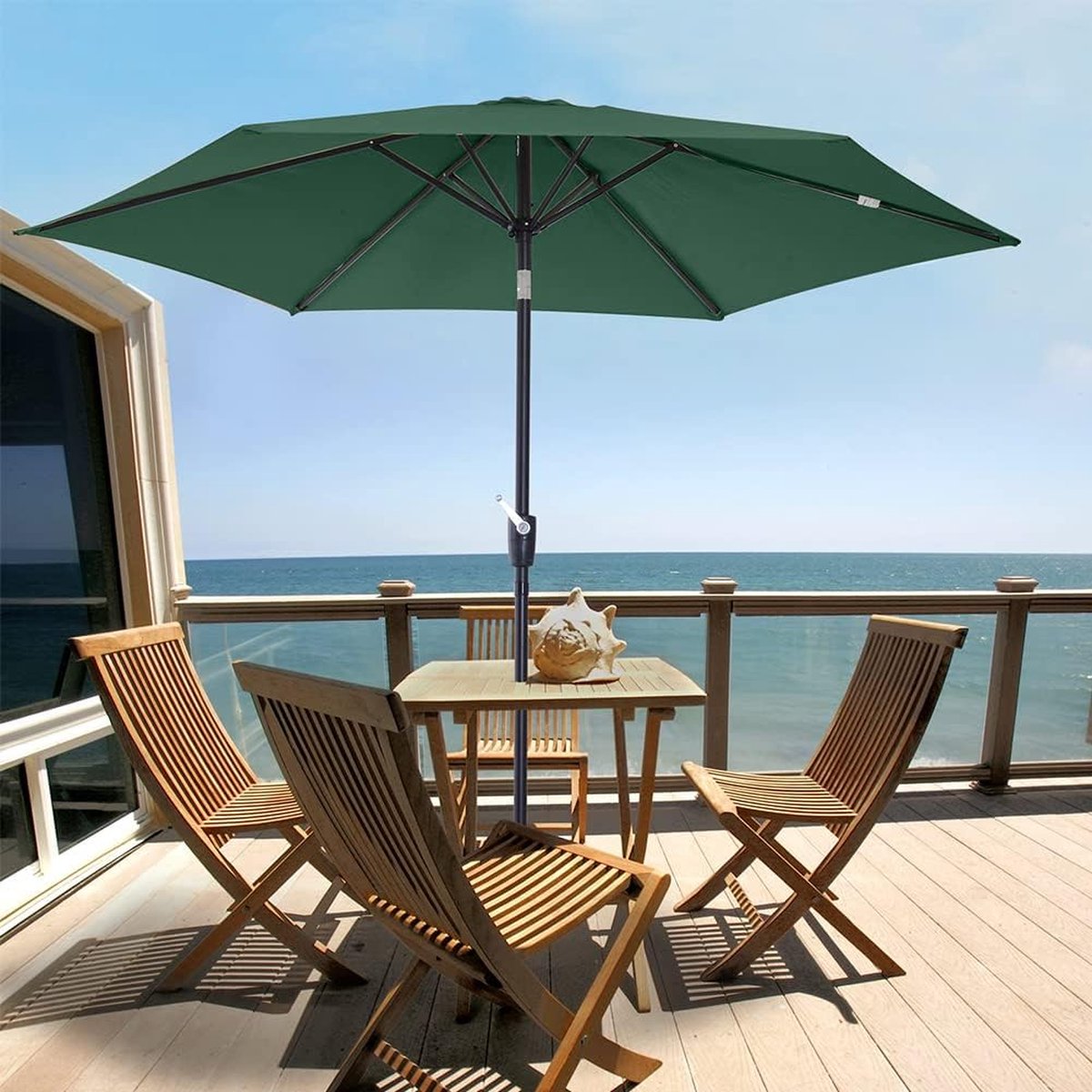 Tuinparasol, vervangingshoes, 6/8 ribben, vervangende bekleding, parasolhoes, vervangende hoes, geel, 6 RIBS: 250CM/8.2FT