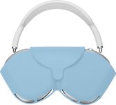 kwmobile cover voor over-ear koptelefoon - geschikt voor Apple Airpods Max - Van flexibel silicone - In lichtblauw