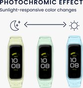 kwmobile fitnesstracker bandje geschikt voor Samsung Galaxy Fit 2 bandje - Verstelbare maat 14 - 22 cm - Van TPU - Transparant