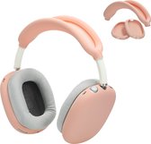 kwmobile siliconen cover voor koptelefoon - geschikt voor Apple Airpods Max - Voor band en oorpads - 3x in oudroze