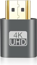 HDMI Display port - Dummy Plug - 4K Display Emulator - Donker Grijs