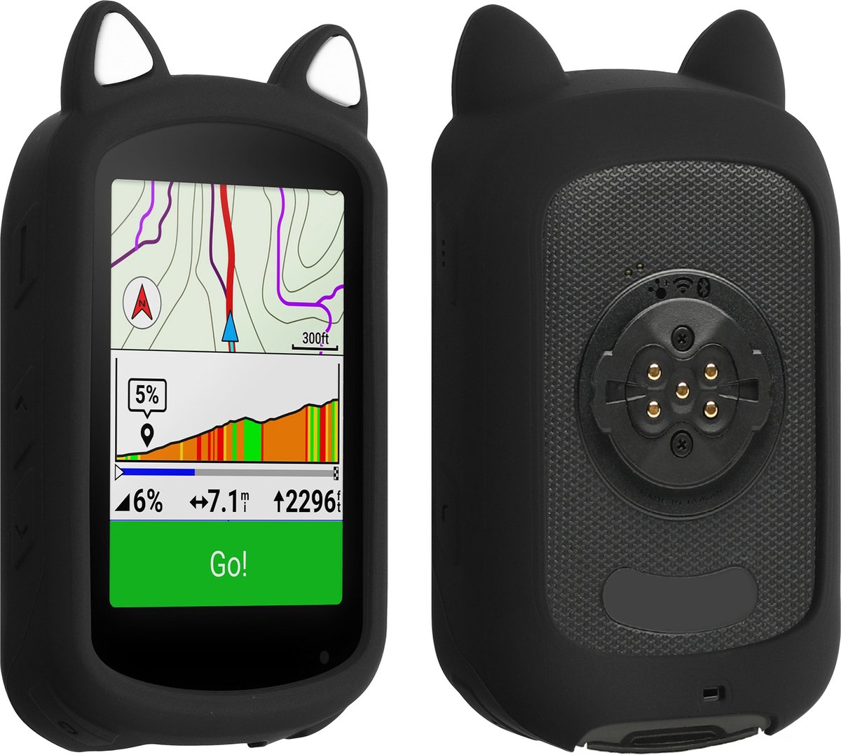 kwmobile hoesje geschikt voor Garmin Edge 840 / Edge 540 - Siliconen hoes voor fietsnavigatie - GPS beschermhoes - kwmobile