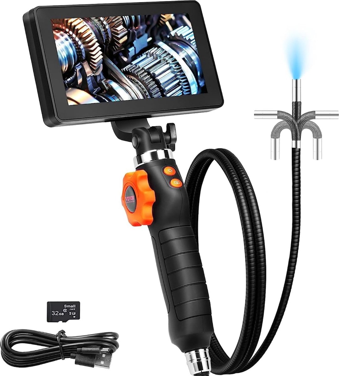 Caméra endoscope Goodlux avec écran – Caméra d'inspection – 1080P Full HD –  Écran 4,3